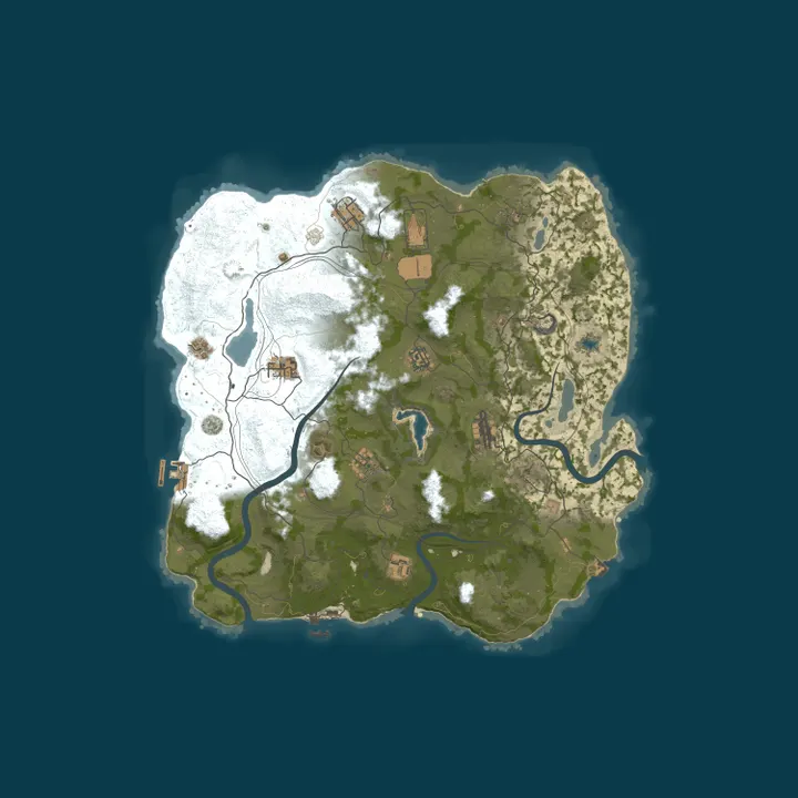 Map of RUSTOLUTION.GG 2x Monthly | Main | 50% Upkeep | No BP Wipe | No