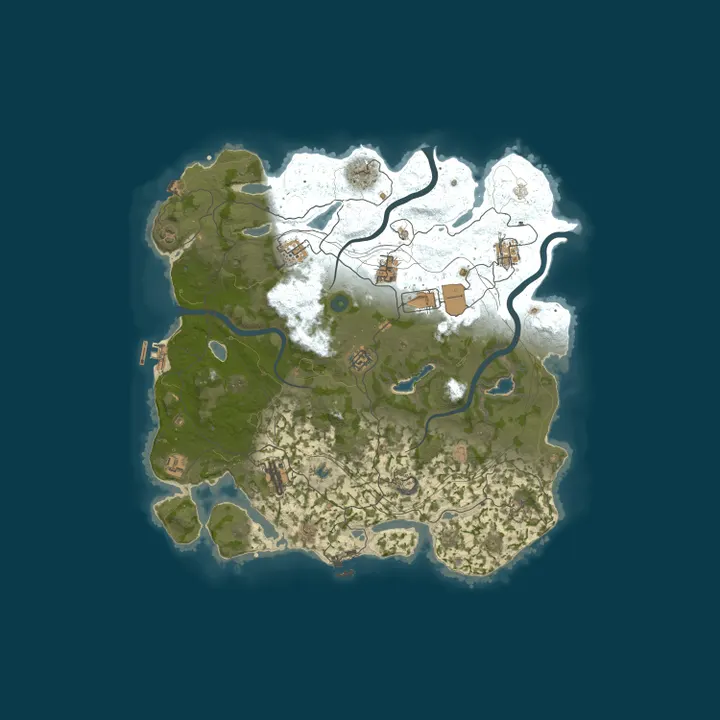 Map of [US] Rust in Peace - 2x Vanilla Mondays | Shared BPs | Max 8