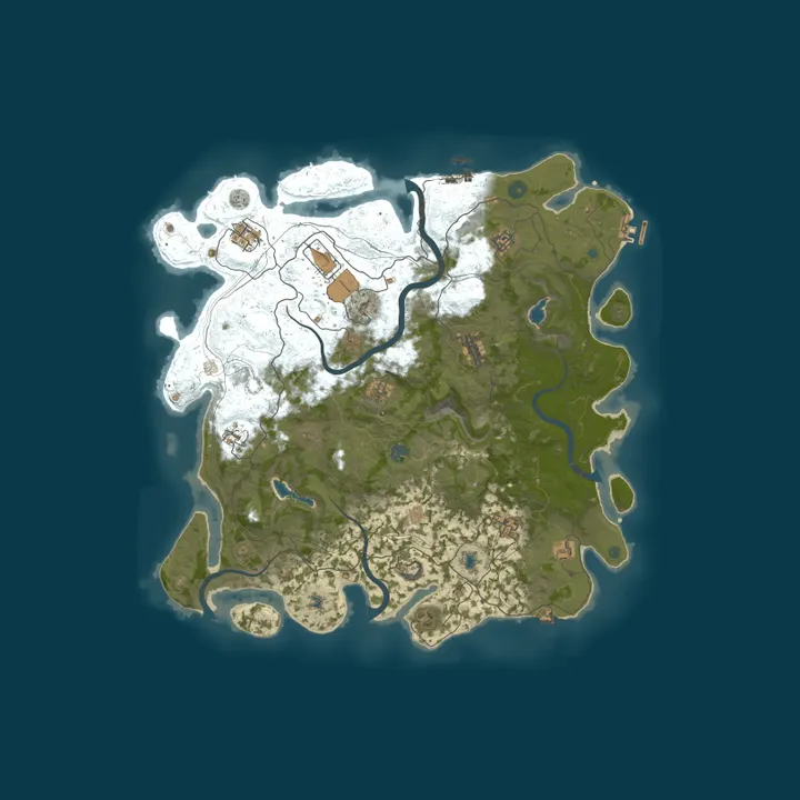 Map of RustGamingNation 5x PvE [Events|Purge|Zombies|SkillTree]