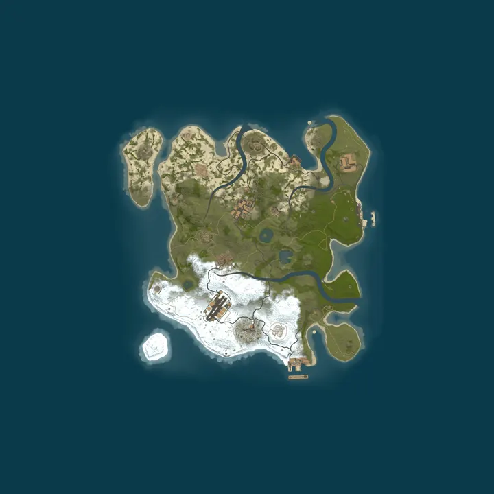 Map of My Rust server | Powered by AMP