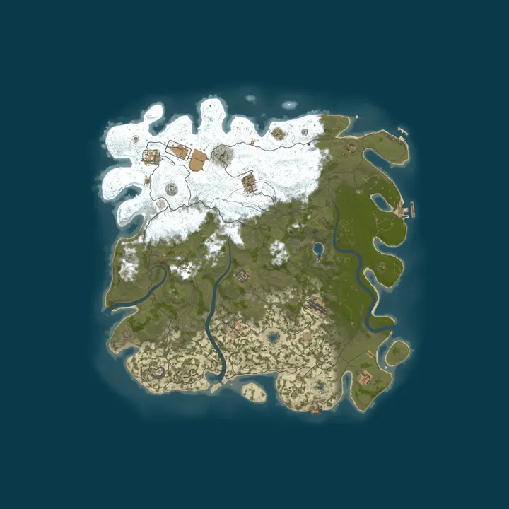 Map of RUST夏季赏金赛专用服务器