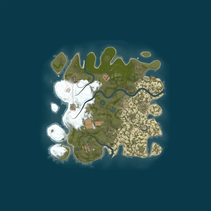 Map of ZapX Rust Server