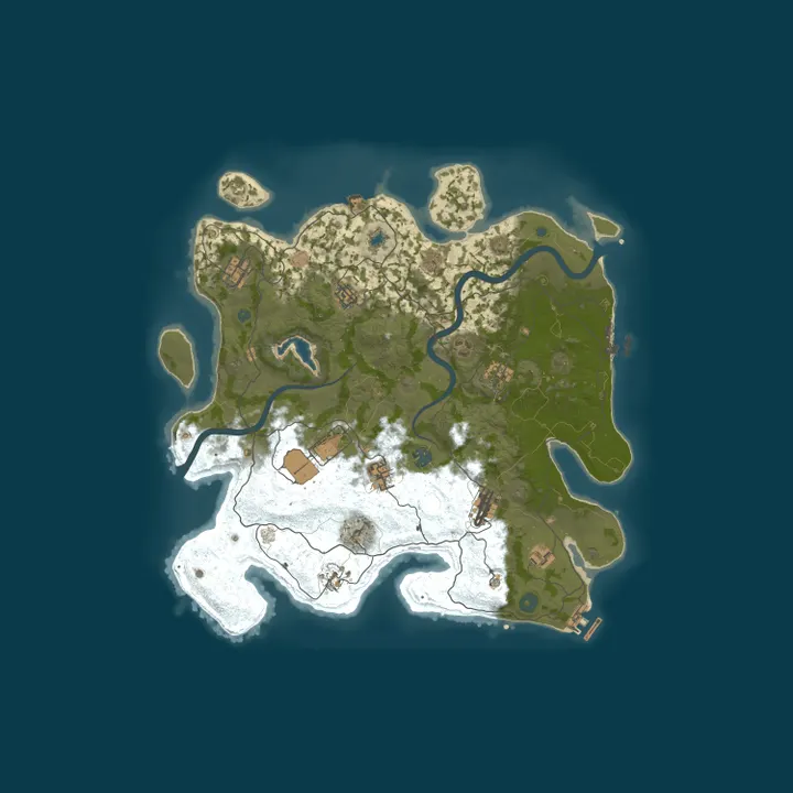 Map of Rusty Tinu - PvE [NO kill/cheat/steal/raid]