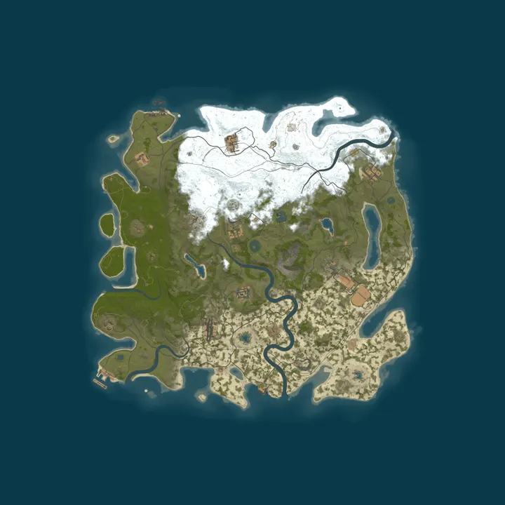 Map of Oil and Rust, Chill PVE Low Pop.