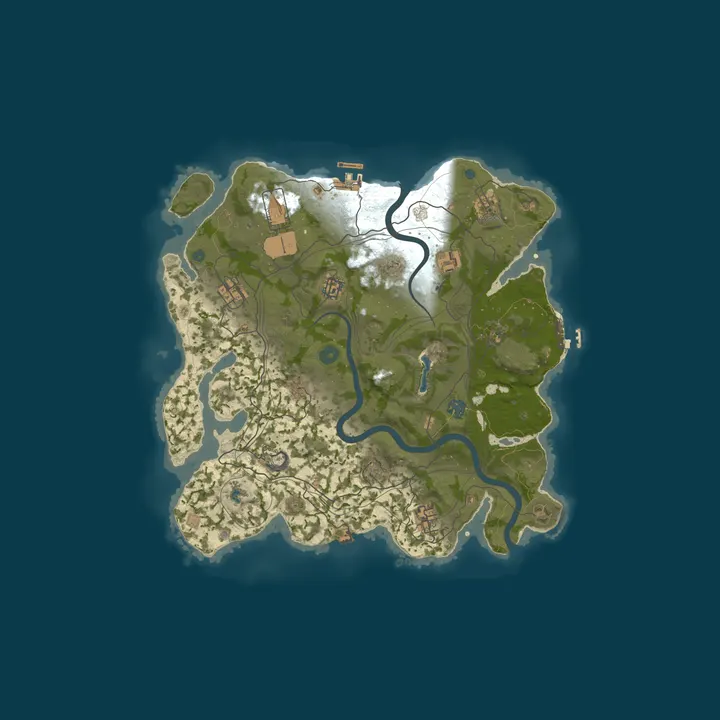 Map of XRUST.CO AU 5x Monthly Solo/Duo/Trio/Quad - Skins - Pvp - ORP
