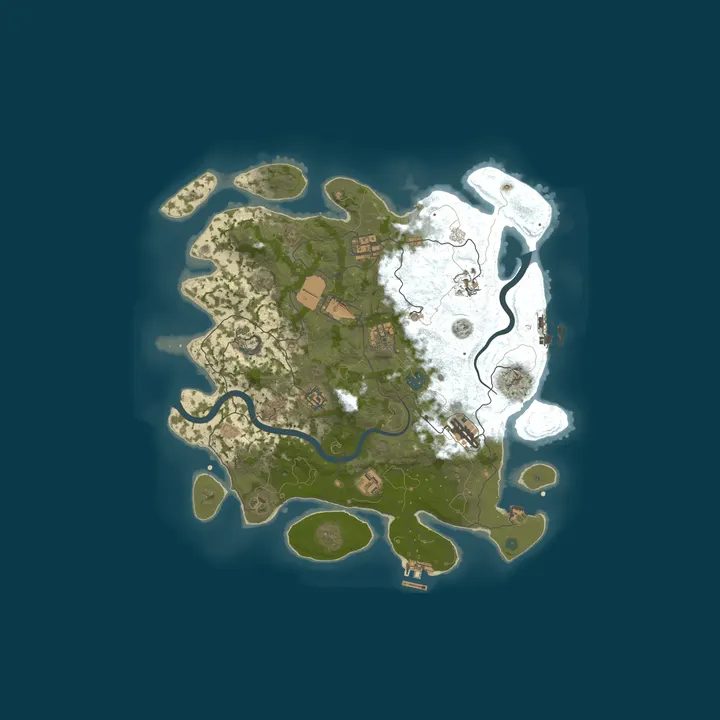 Map of A Shockbyte Rust Server