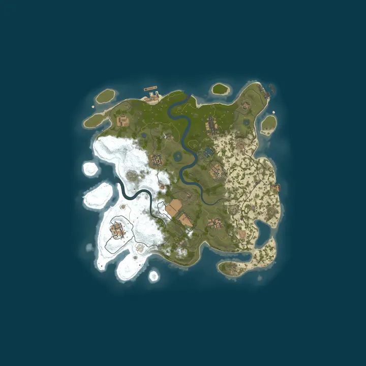 Map of Legacy Rust 2x | JUST WIPED |