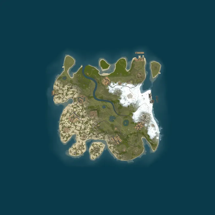 Map of A Shockbyte Rust Server