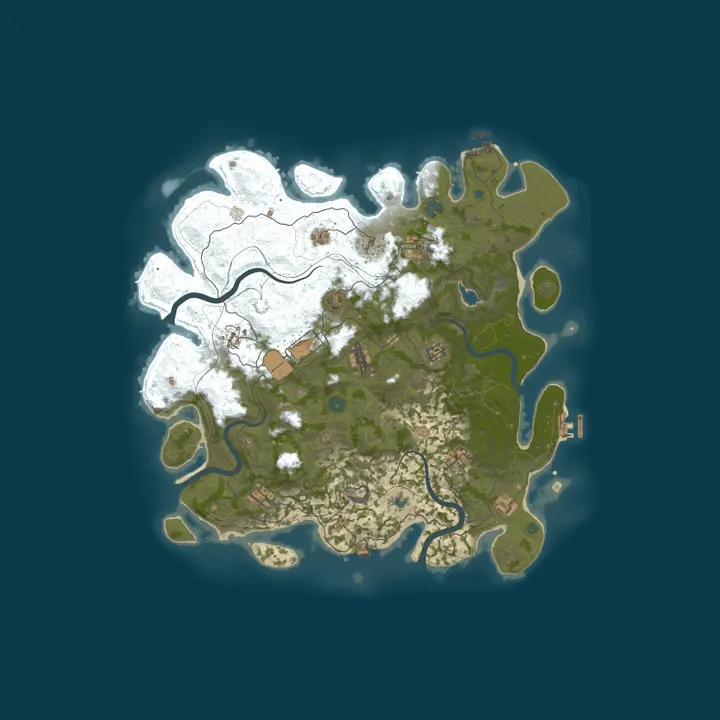 Map of Larry's Rust - 2x Vanilla Saturday | Shared BPs | 10/10