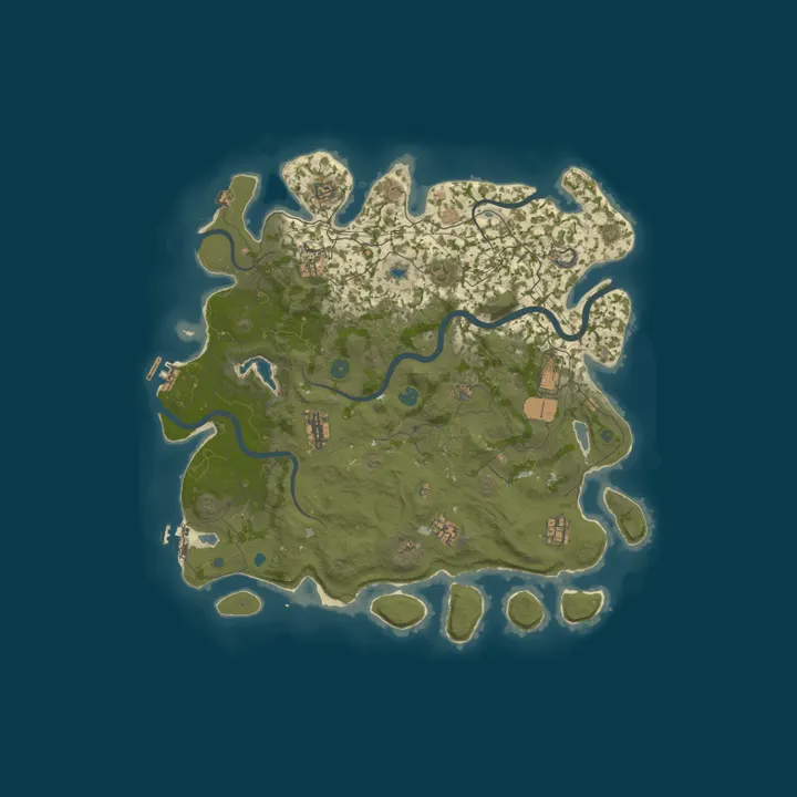 Map of Rust Server