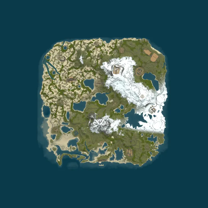 Map of A Shockbyte Rust Server