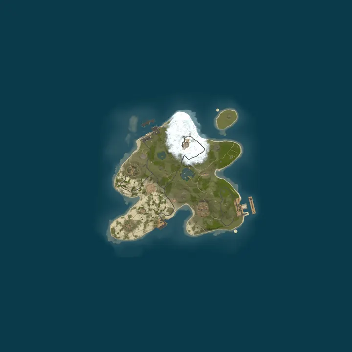 Map of A Shockbyte Rust Server