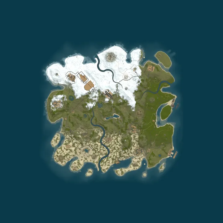 Map of A Shockbyte Rust Server
