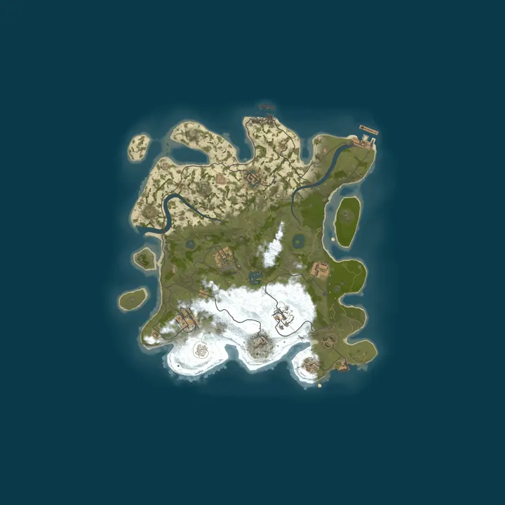Map of A Shockbyte Rust Server