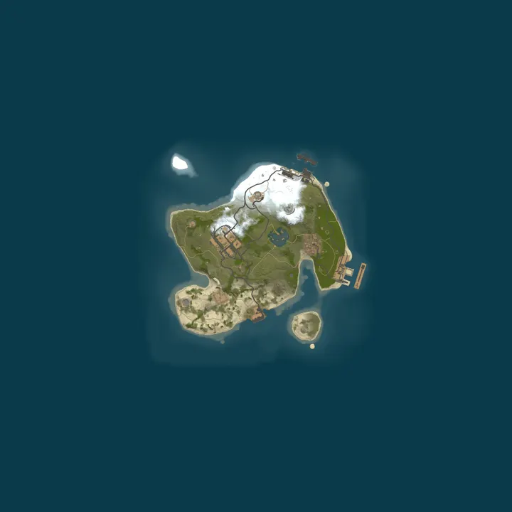 Map of A Shockbyte Rust Server