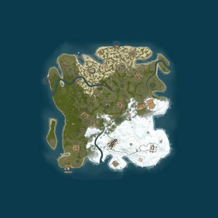 Map of A Shockbyte Rust Server