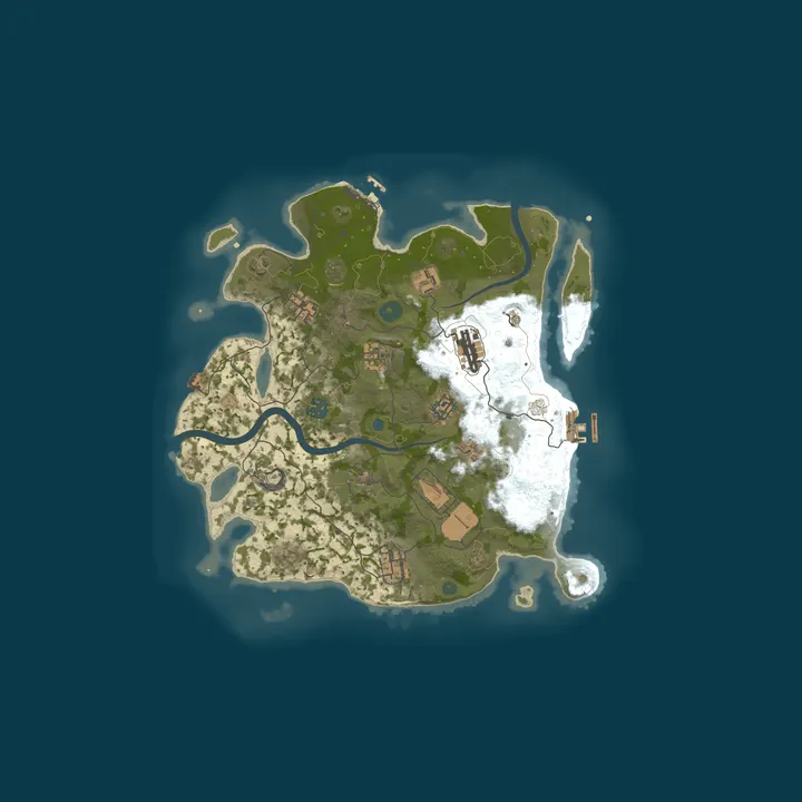 Map of [EU] Rust For All | No Group Limit | Active Admins