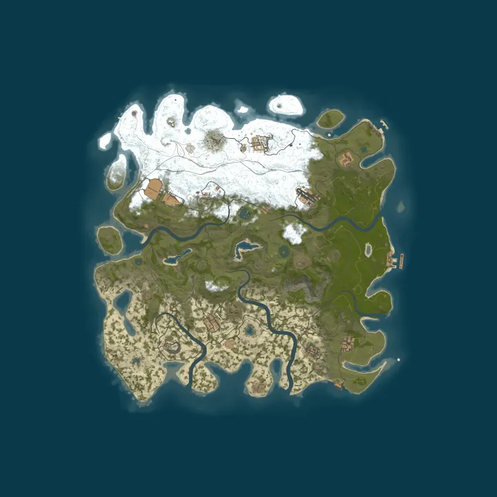 Map of Rust Server