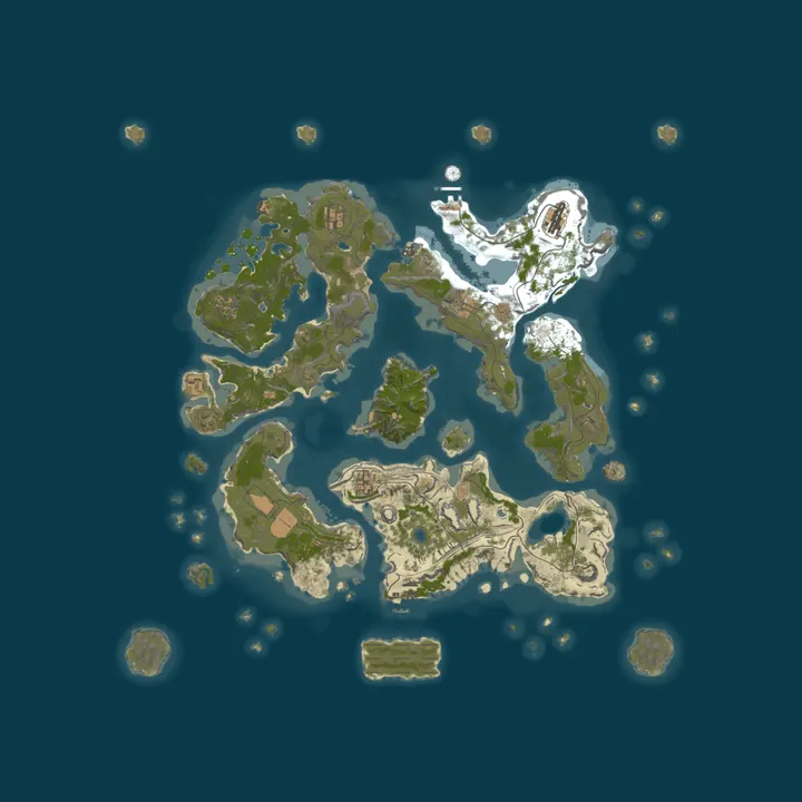 Map of Hex EU LUX 5x PVE | Skills | Jetpack | Quests | Raid Bases