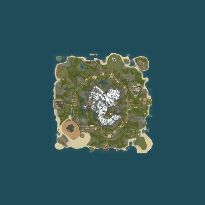 Map of AiRY Test Island
