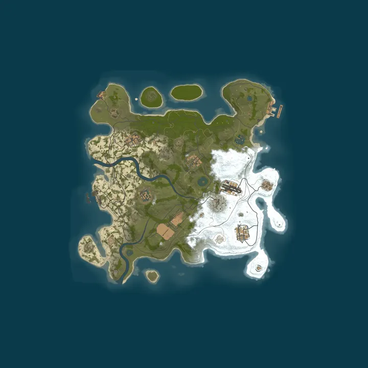 Map of FAR: Blue Lagoon