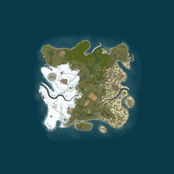 Map of RustNation - Survival & Adventure