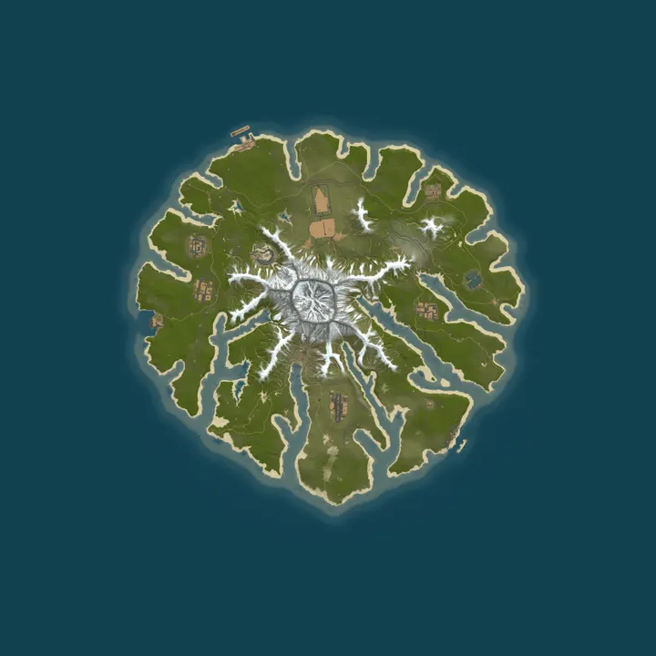 Map of VOLKAN by nansa [ES/EN] | Bases Submarinas | Underwater Bases |