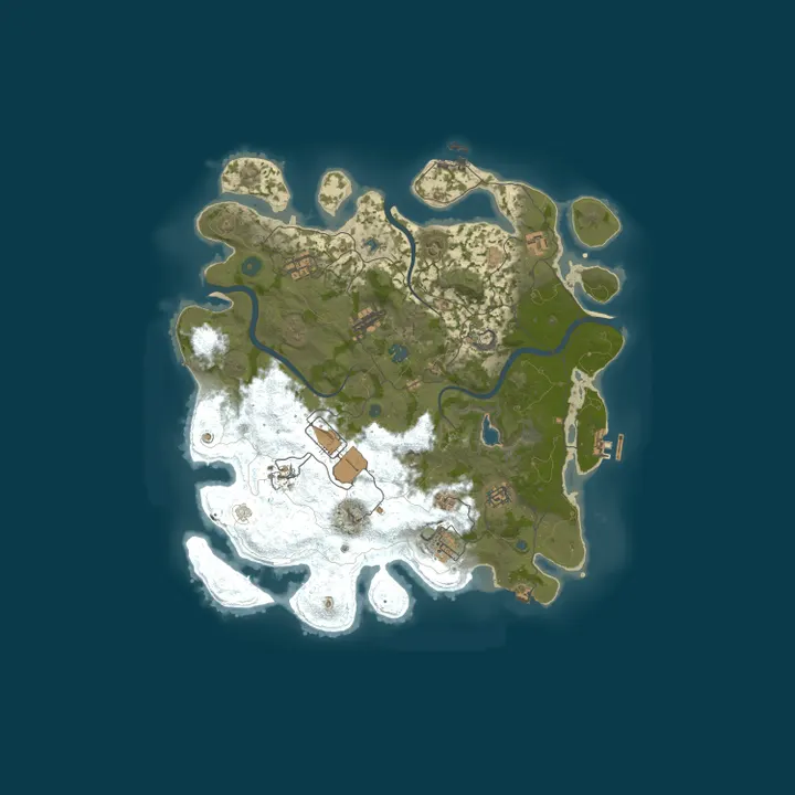 Map of [ BR/LATAM ] WarDogs Rust | PVE | 10X