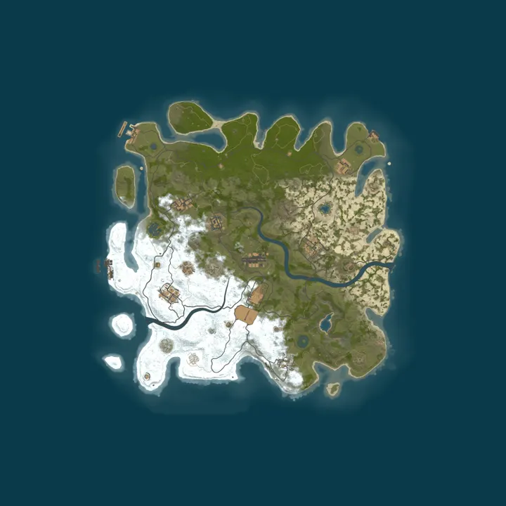 Map of Hazma Rust #1 - Modded 2x (Solo/Duo/Trio)