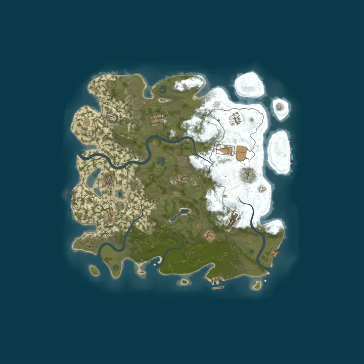 Map of ТЕРРИТОРИЯ ВЫЖИВШИХ | ПВЕ | Classic