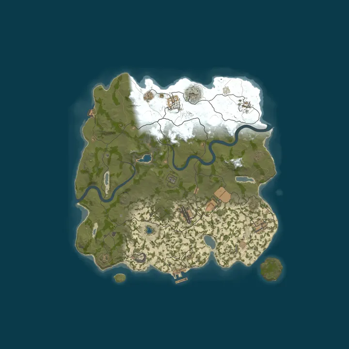 Map of ▶RUST RUSSIA MAX 5 [X5|BRO|TP|FPS+] WIPE 12.10◀
