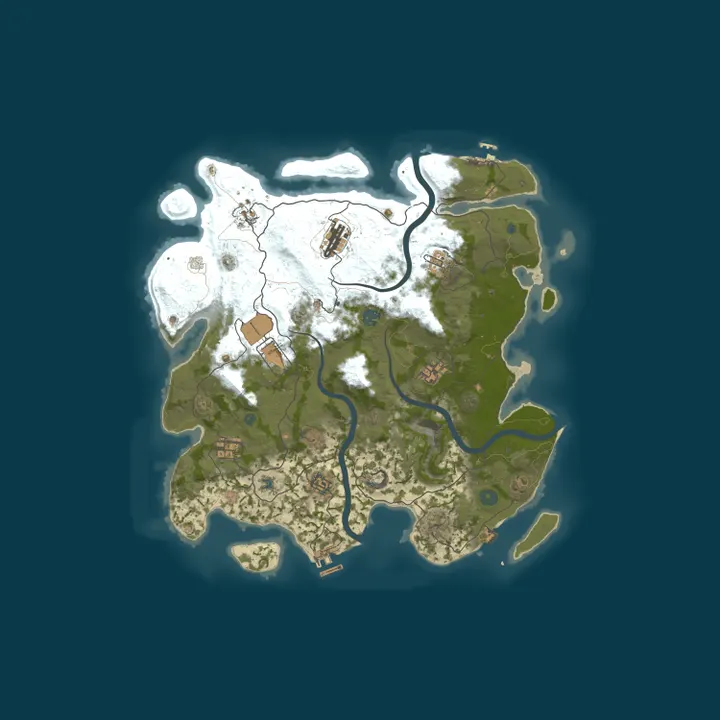 Map of EvilIsland-PVE-Barren-Для слабых ПК[Скилы|X1-X1