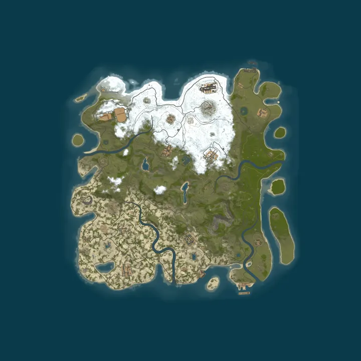 Map of BAREFOOT EU 2X PVE [NO BP WIPE] NOOBS FRIENDLY