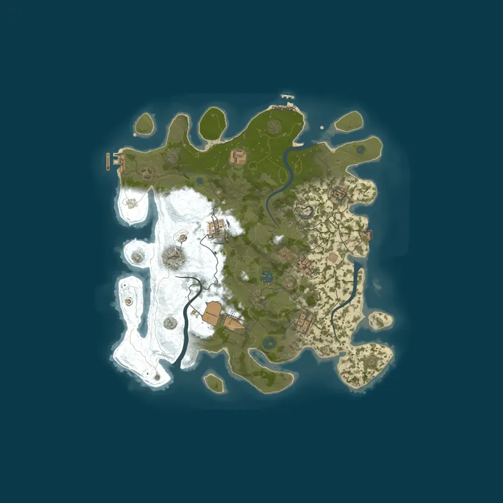 Map of [EU] Kingdom Of Rust 3x solo/duo/trio kits / guarded crates / B
