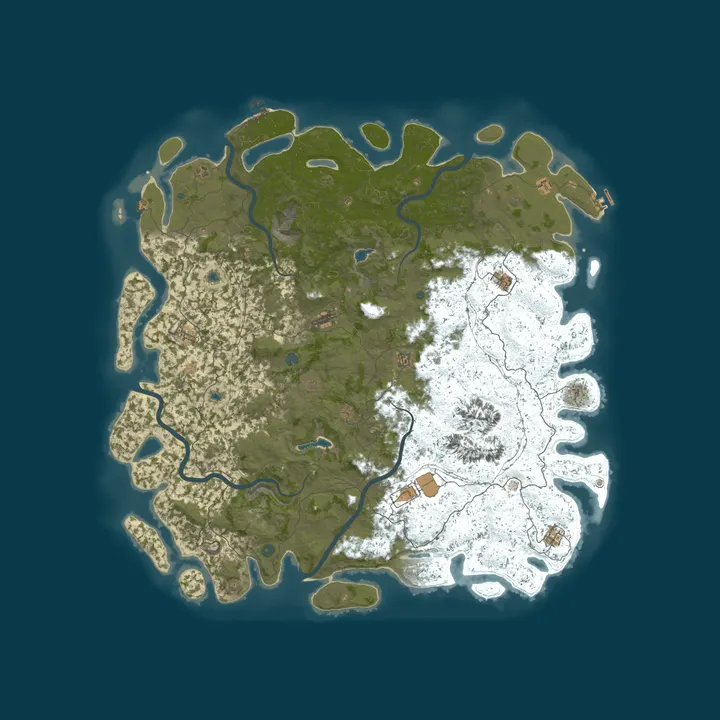 Map of EU | Ashfall Frontier | Balanced Vanilla+ Survival | Beginner F