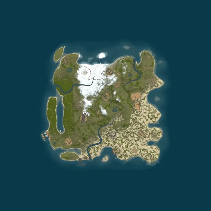 Map of RADO 5X Solo/Duo/Trio | Loot 5x | Tp | Home | Kit 13.10