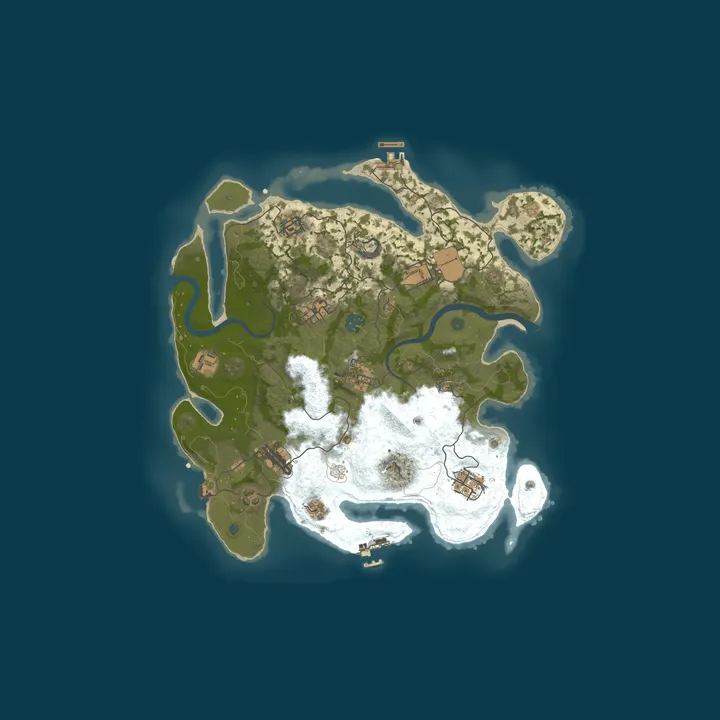 Map of New Moon PvE | Raidable Bases | Basements | Zombies | Abandoned