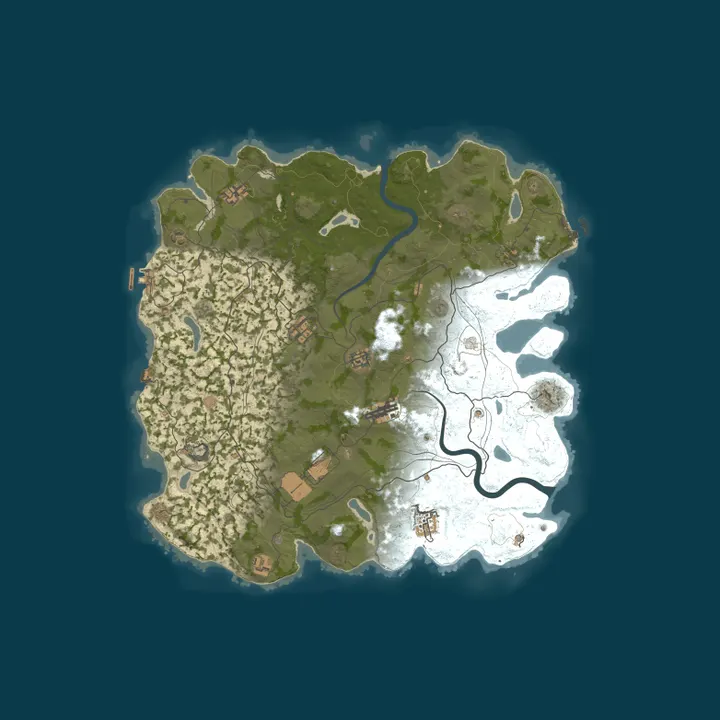 Map of WARBANDITS.GG EU 3X |Solo/Duo/Trio|LootX3| JUST WIPED