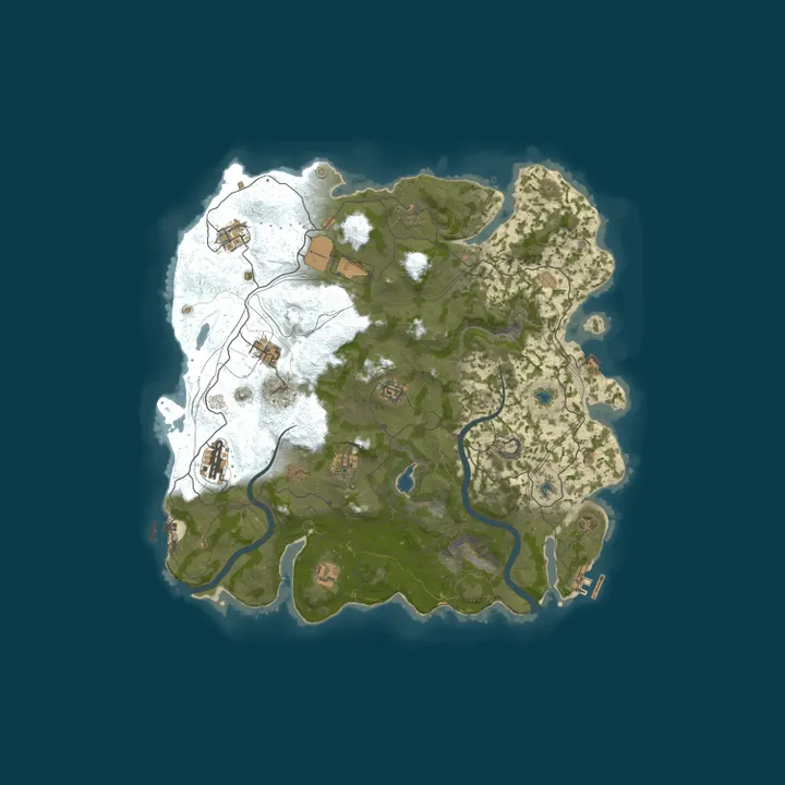 Map of Reddit.com/r/PlayRust - EU Trio