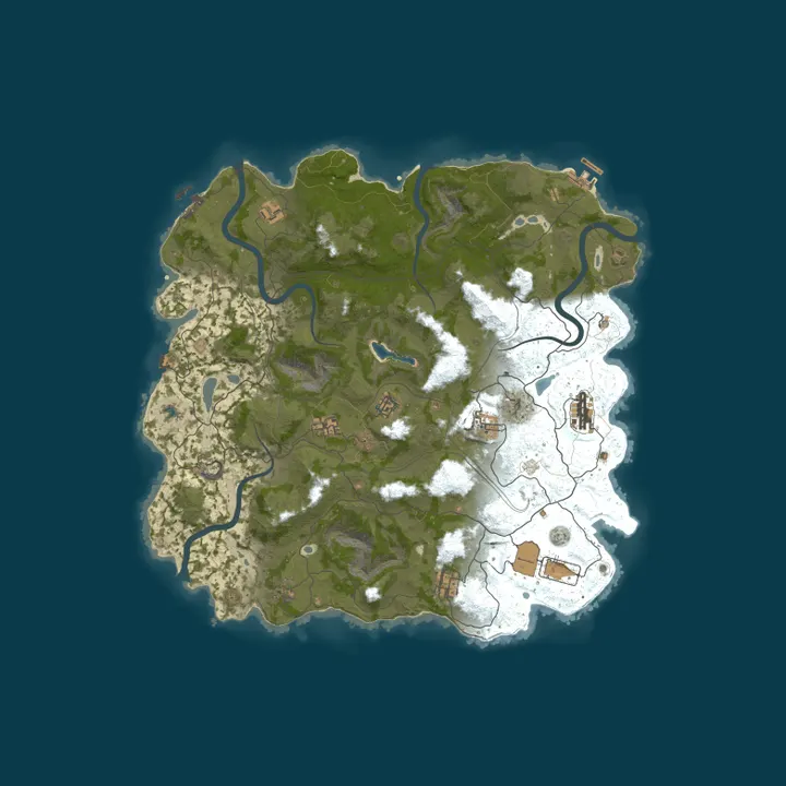Map of Reddit.com/r/PlayRust - EU Monthly