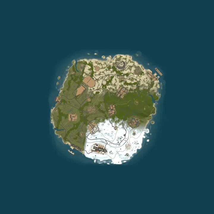 Map of IRAN Rust - Bronson Server