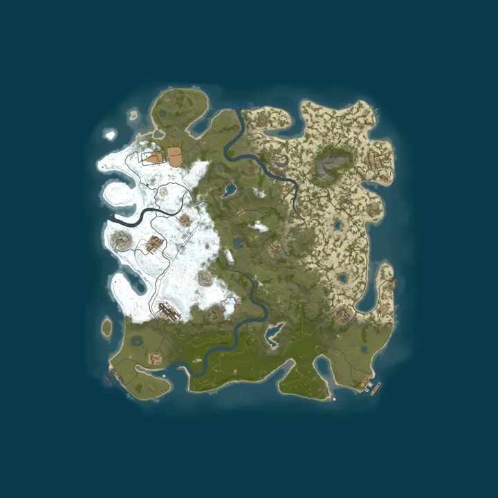 Map of [PVE-PVP] Uncharted Island [x1-x5][RaidableBases - NPC - Events