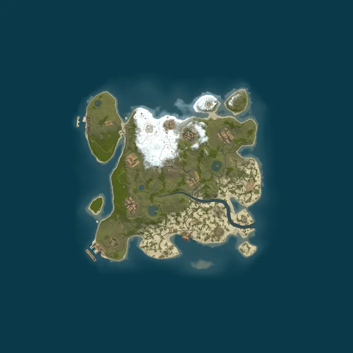 Map of A Shockbyte Rust Server