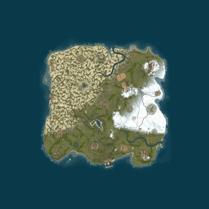 Map of WEREWOLF GAMING.CO 5x Solo/Duo|Loot x5|TP|Homes|Kits|JUST WIPED
