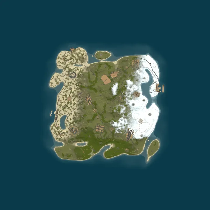 Map of Bestrust Solo/Duo/Trio 2x #4 - Weekly | NEXT WIPE in 7 hours 14