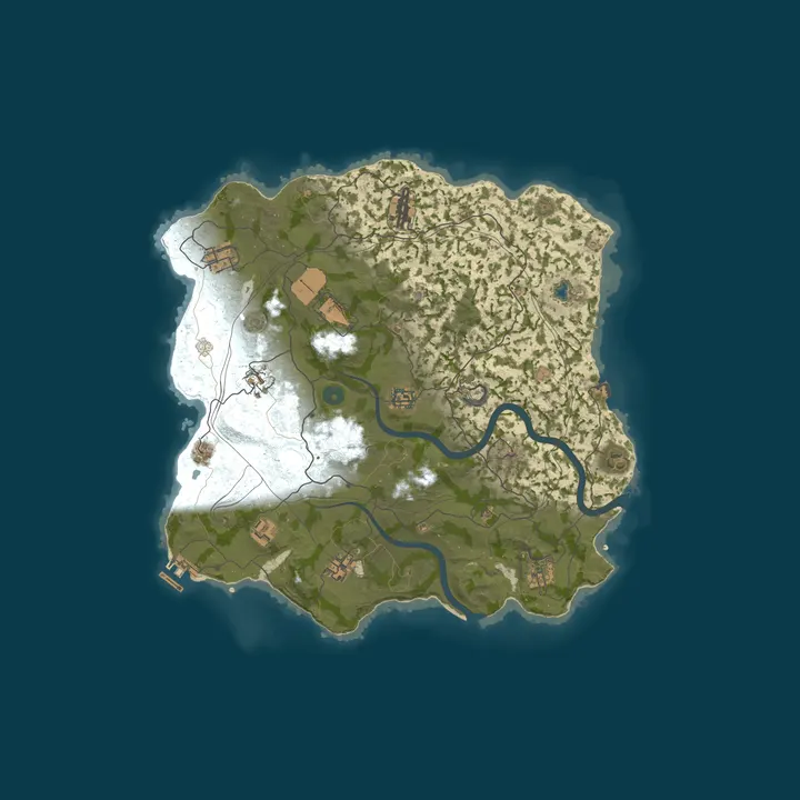 Map of WEREWOLF GAMING.CO 5x Solo/Duo/Trio|Loot x5|TP|Homes|Kits|WIPED