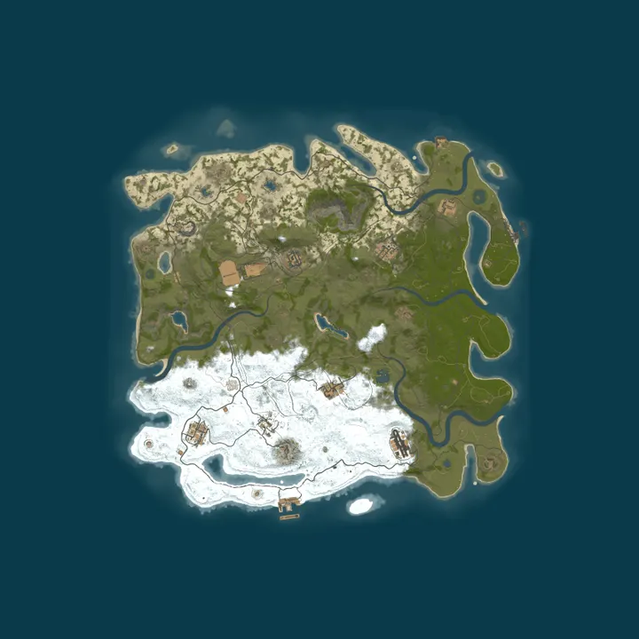 Map of #3 WIN-RUST | x1,000,000 | BATTLE | FREE VEHICLES | TOP KIT