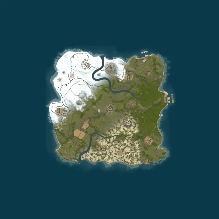 Map of A Rust Server