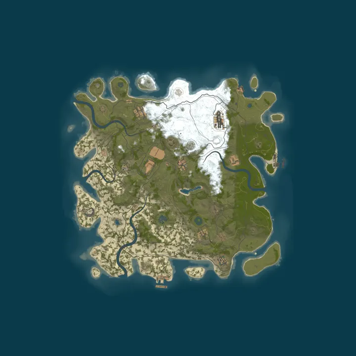 Map of [IND/SEA] Rust Samrajya | 3X | Loot++ | Max 6 | Weekly