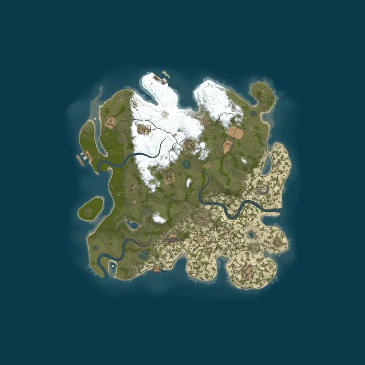 Map of WOLVES OF RUST | 3X | BETTER LOOT | NO P2W